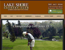 Tablet Screenshot of lakeshore-cc.com